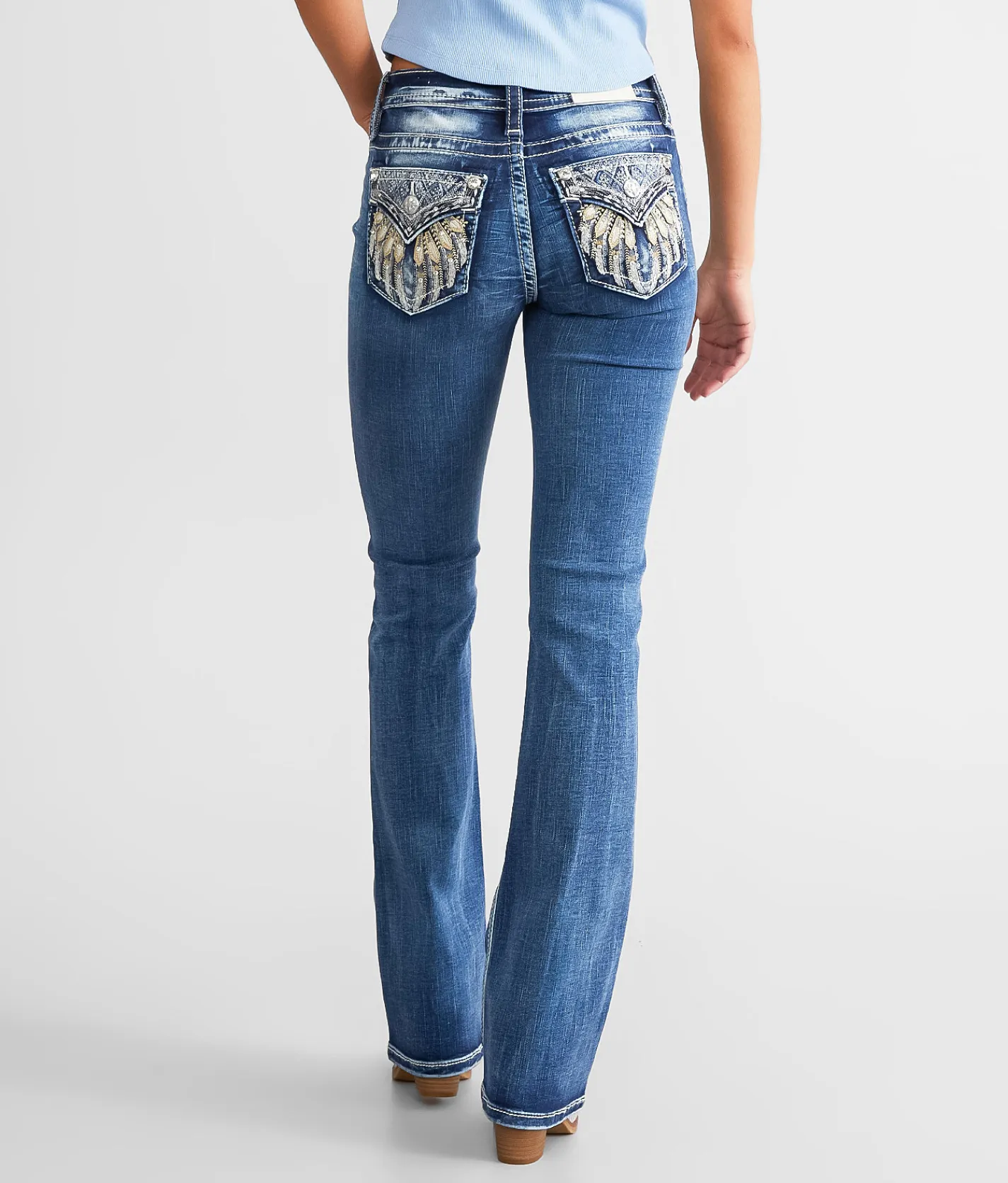 Jeans|Bottoms | Miss Me Mid-Rise Boot Stretch Jean K1362