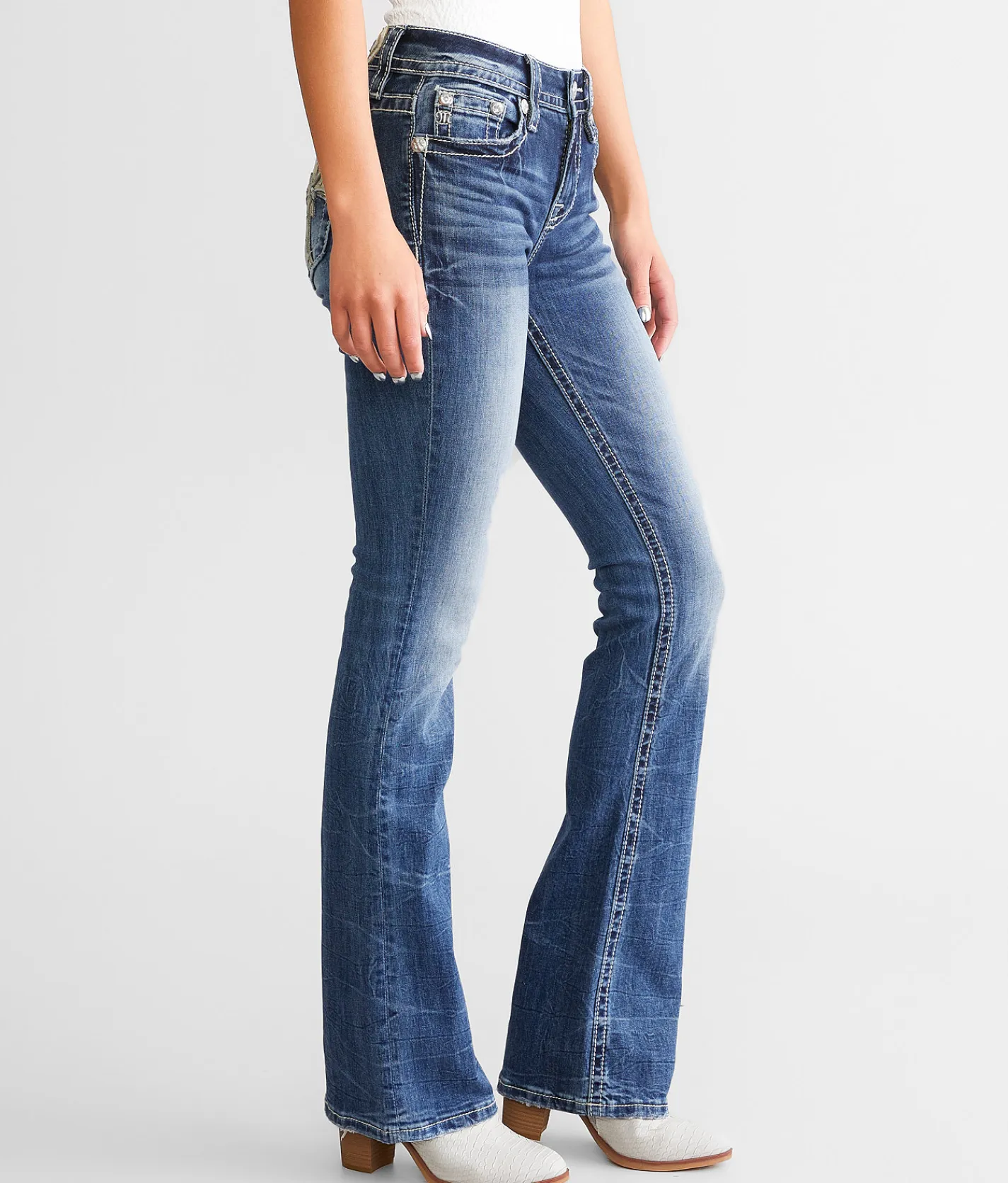 Jeans|Bottoms | Miss Me Mid-Rise Boot Stretch Jean M829