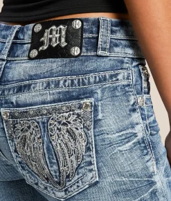 Miss Me Mid-Rise Boot Stretch Jean M383 Hot