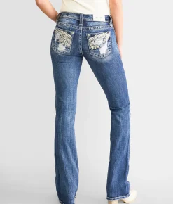 Miss Me Mid-Rise Boot Stretch Jean K1417 Clearance