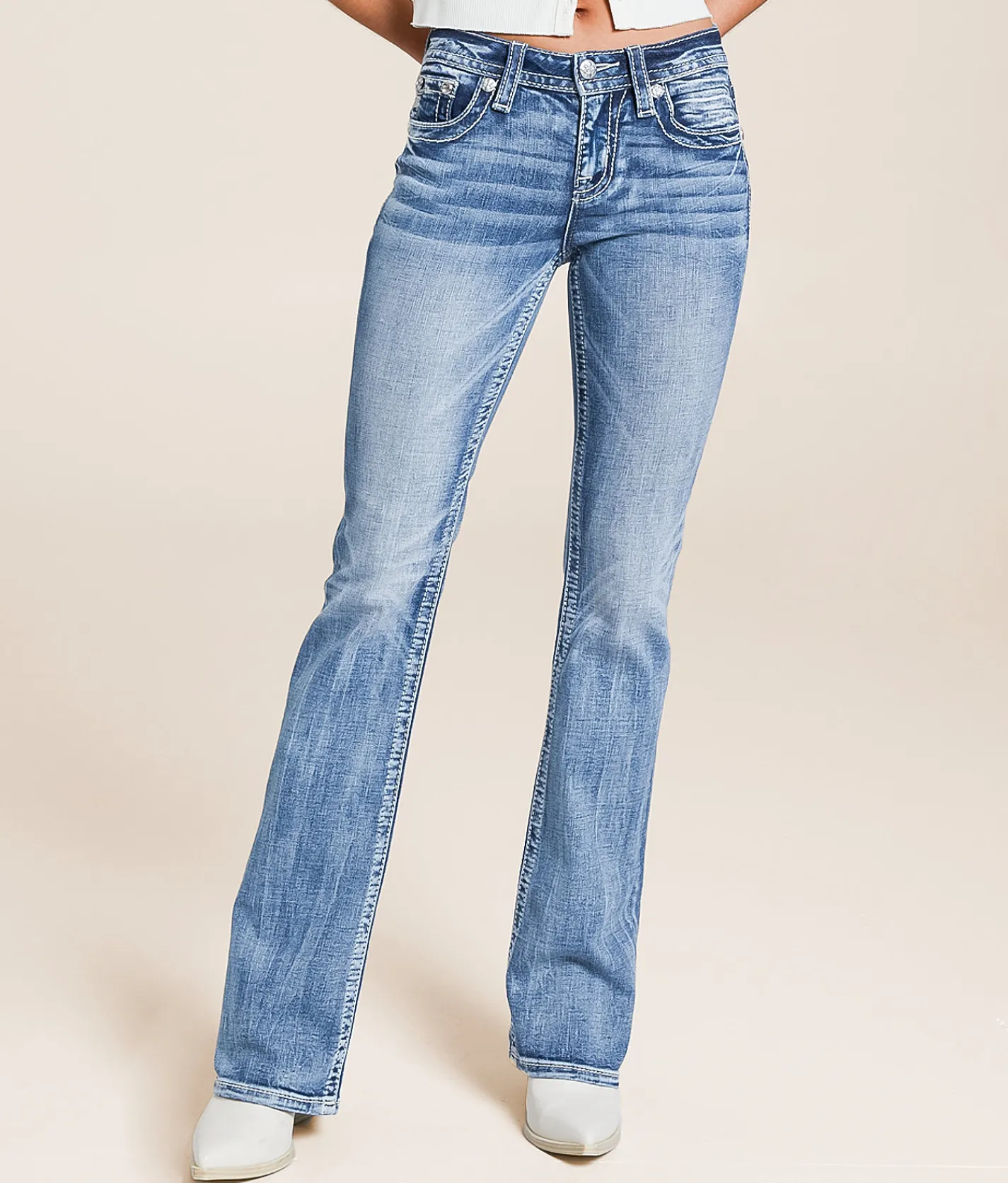 Miss Me Mid-Rise Boot Stretch Jean M819