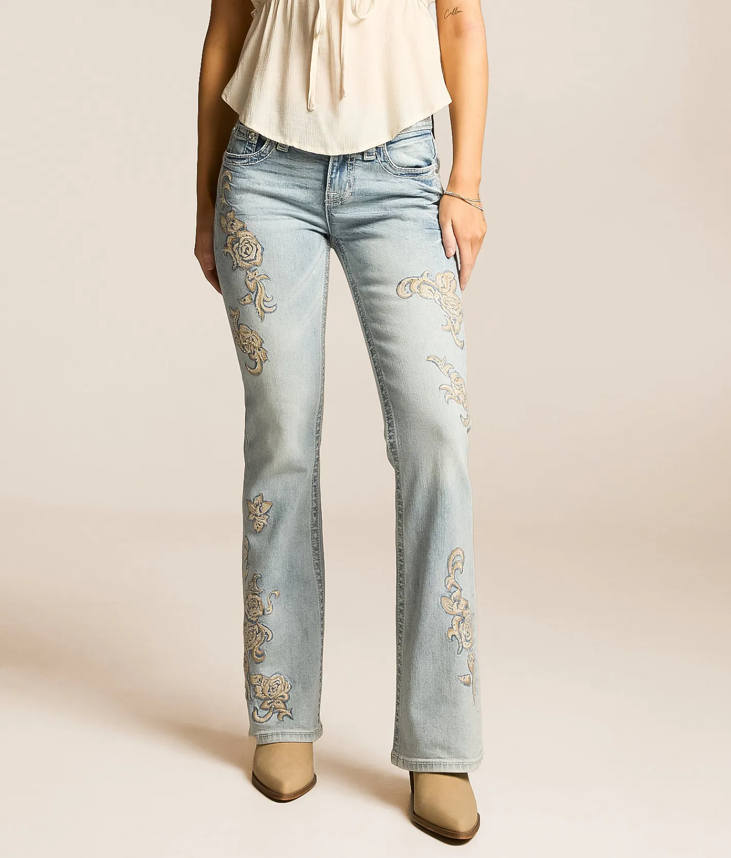 Miss Me Mid-Rise Boot Stretch Jean L360 New