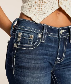 Miss Me Mid-Rise Boot Stretch Jean D1112 Sale