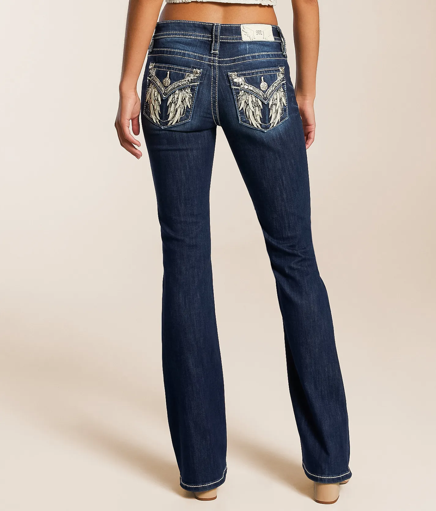 Miss Me Mid-Rise Boot Stretch Jean D1112 Sale