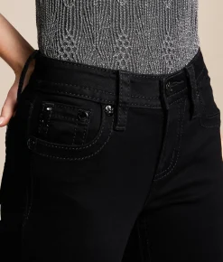 Miss Me Mid-Rise Capri Stretch Cuffed Jean B01