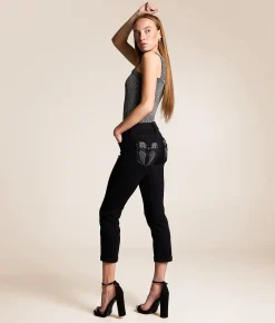 Miss Me Mid-Rise Capri Stretch Cuffed Jean B01