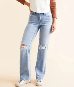 Flying Monkey Mid-Rise Classic Straight Stretch Jean Eccentric Best
