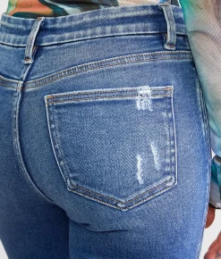 Jeans|Bottoms | Flying Monkey Mid-Rise Cropped Flare Stretch Jean Intrigue