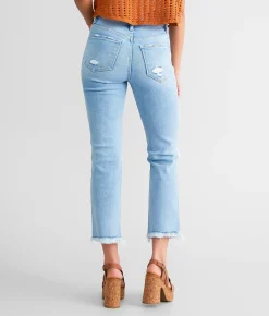 Jeans|Bottoms | Flying Monkey Mid-Rise Cropped Straight Stretch Jean Eminence