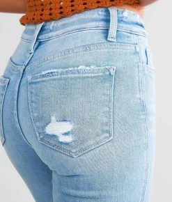 Jeans|Bottoms | Flying Monkey Mid-Rise Cropped Straight Stretch Jean Eminence