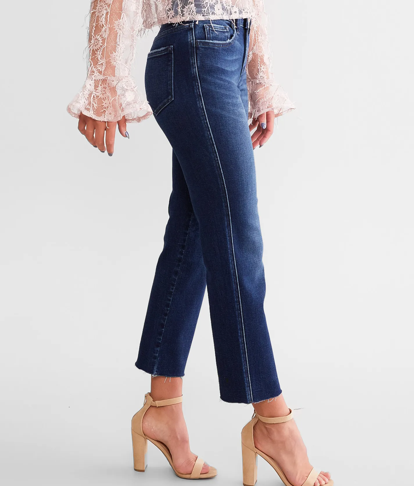 Bottoms|Jeans | Flying Monkey Mid-Rise Cropped Straight Stretch Jean Meticulously