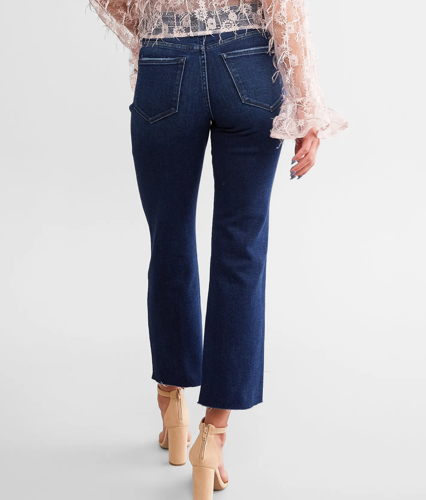 Flying Monkey Mid-Rise Cropped Straight Stretch Jean Meticulously