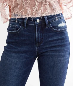 Flying Monkey Mid-Rise Cropped Straight Stretch Jean Meticulously