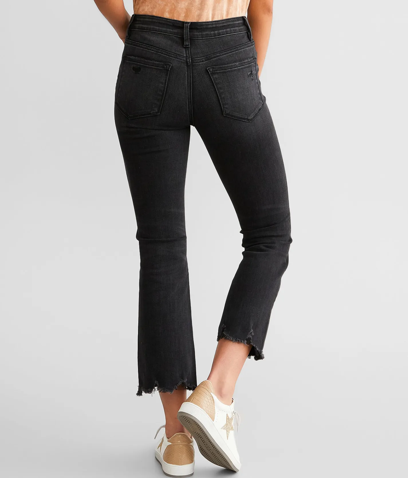 Flying Monkey Mid-Rise Cropped Straight Stretch Jean Trial Thing