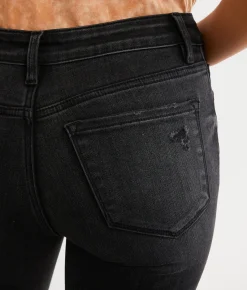 Flying Monkey Mid-Rise Cropped Straight Stretch Jean Trial Thing