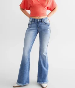 KanCan Signature Mid-Rise Flare Stretch Jean Nile Clearance