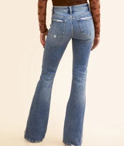 Flying Monkey Mid-Rise Flare Stretch Jean Nicest Best