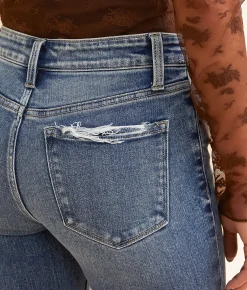 Flying Monkey Mid-Rise Flare Stretch Jean Nicest Best