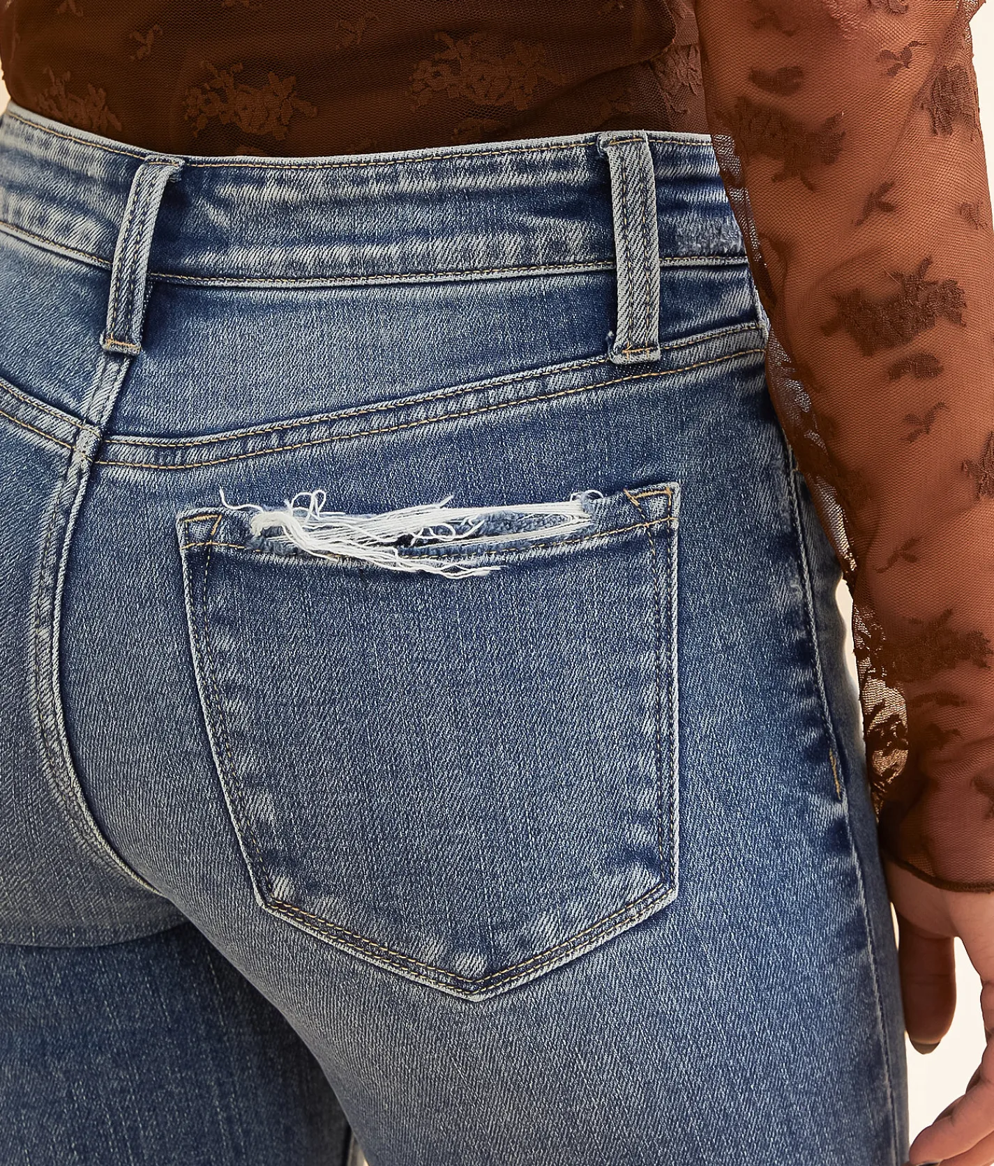 Flying Monkey Mid-Rise Flare Stretch Jean Nicest Best