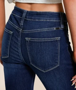 KanCan Mid-Rise Flare Stretch Jean Capri