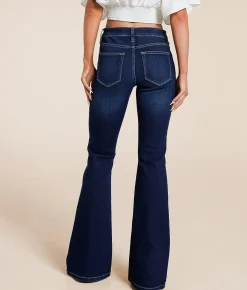 KanCan Mid-Rise Flare Stretch Jean Capri