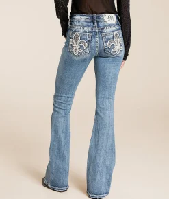 Jeans|Bottoms | Miss Me Mid-Rise Flare Stretch Jean M819C