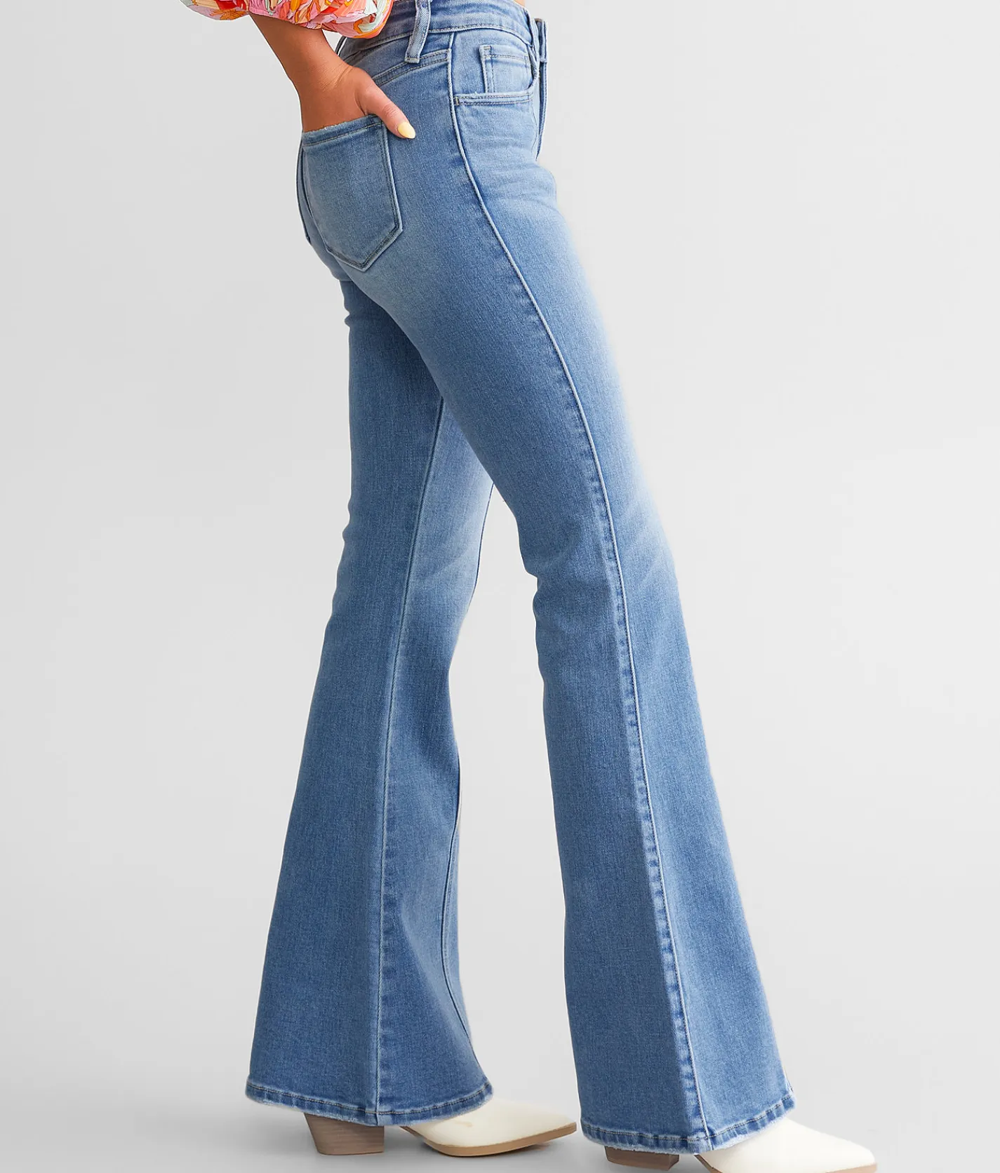 KanCan Signature Mid-Rise Flare Stretch Jean Larisa Online
