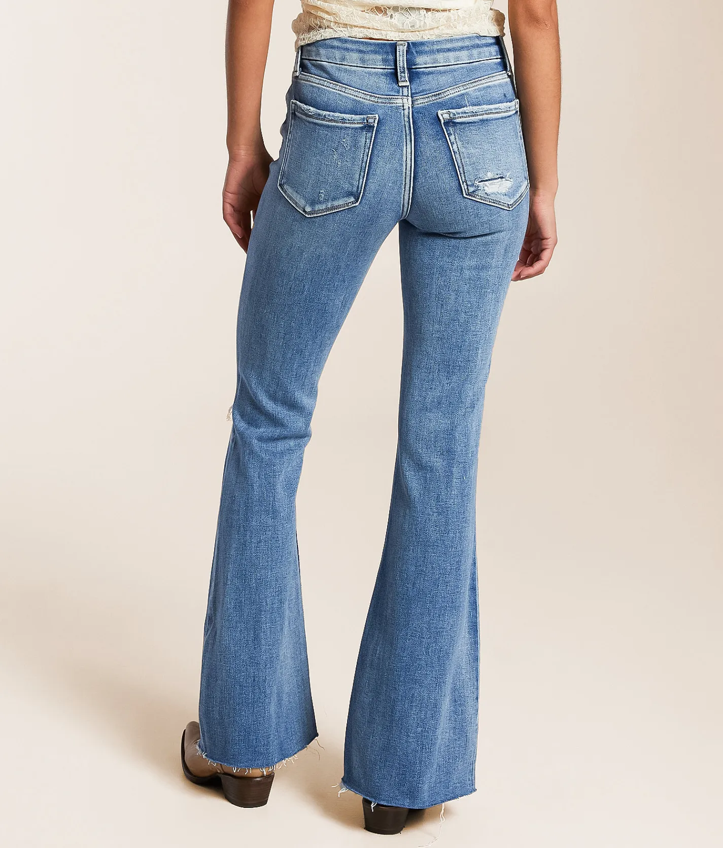 Flying Monkey Mid-Rise Flare Stretch Jean Satiate
