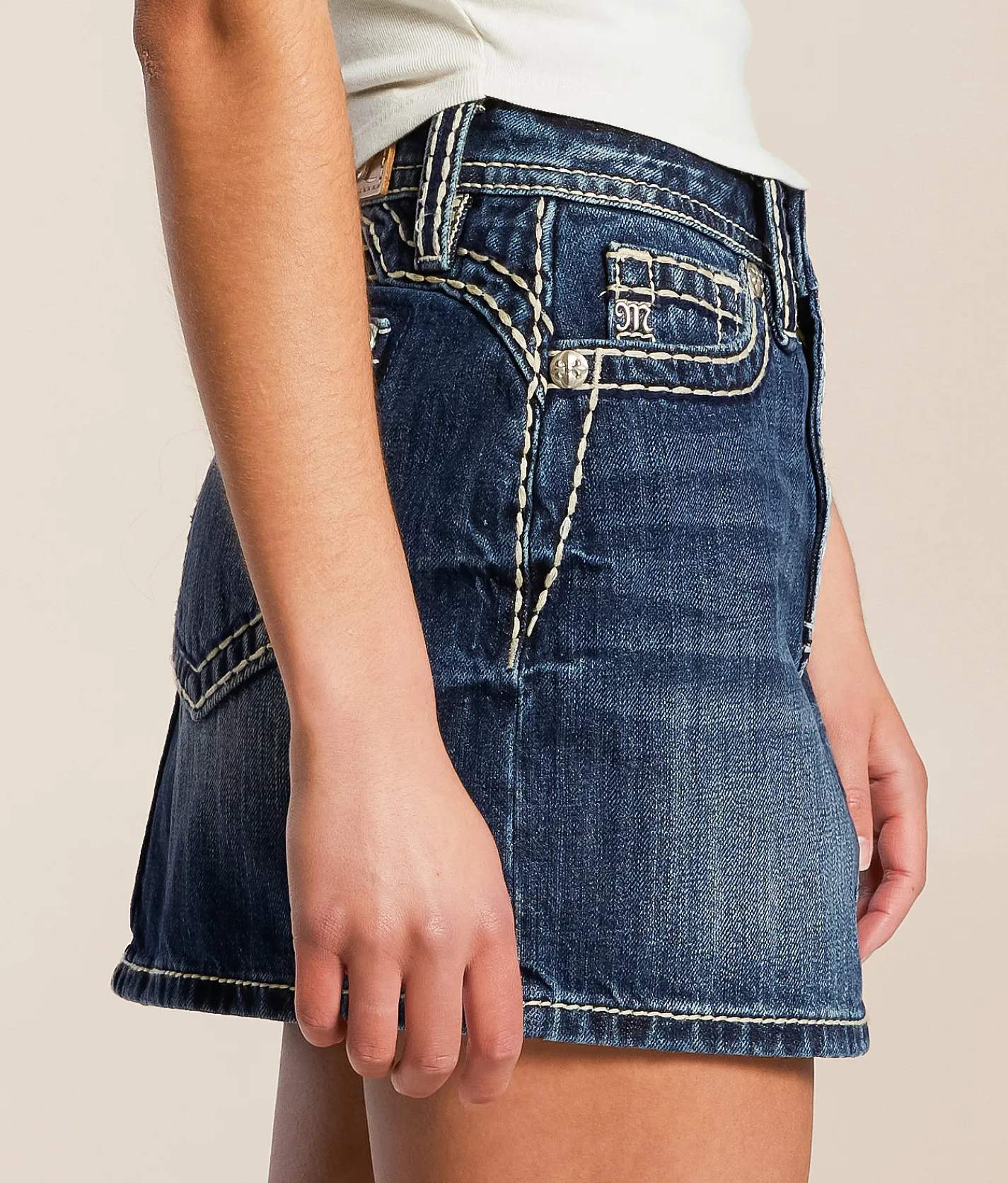 Bottoms | Miss Me Mid-Rise Mini Denim Skirt D1113
