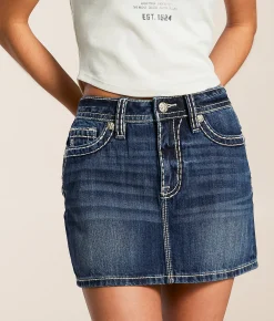 Bottoms | Miss Me Mid-Rise Mini Denim Skirt D1113