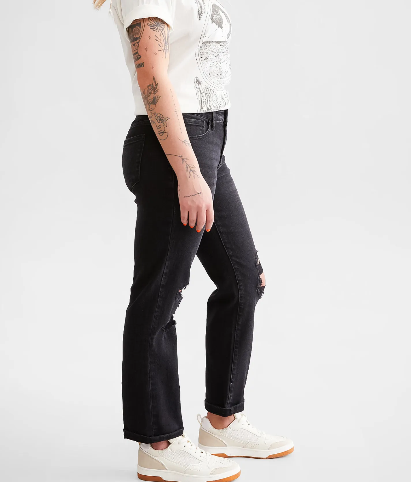 Jeans | KanCan Signature Mid-Rise Relaxed Stretch Jean Washed Black