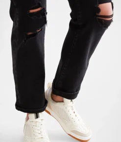 KanCan Signature Mid-Rise Relaxed Stretch Jean Washed Black Hot