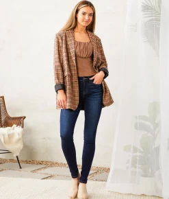 Jeans|Bottoms | Flying Monkey Mid-Rise Skinny Stretch Jean Coral Bells