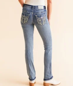 Jeans|Bottoms | Miss Me Mid-Rise Straight Stretch Cuffed Jean M819