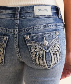 Jeans|Bottoms | Miss Me Mid-Rise Straight Stretch Cuffed Jean M819