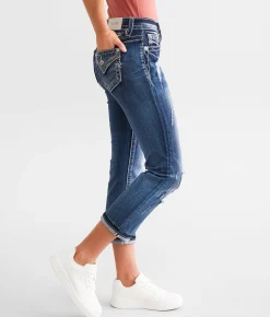 Jeans|Bottoms | Miss Me Mid-Rise Stretch Capri Jean K1075B