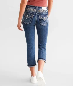 Jeans|Bottoms | Miss Me Mid-Rise Stretch Capri Jean K1075B