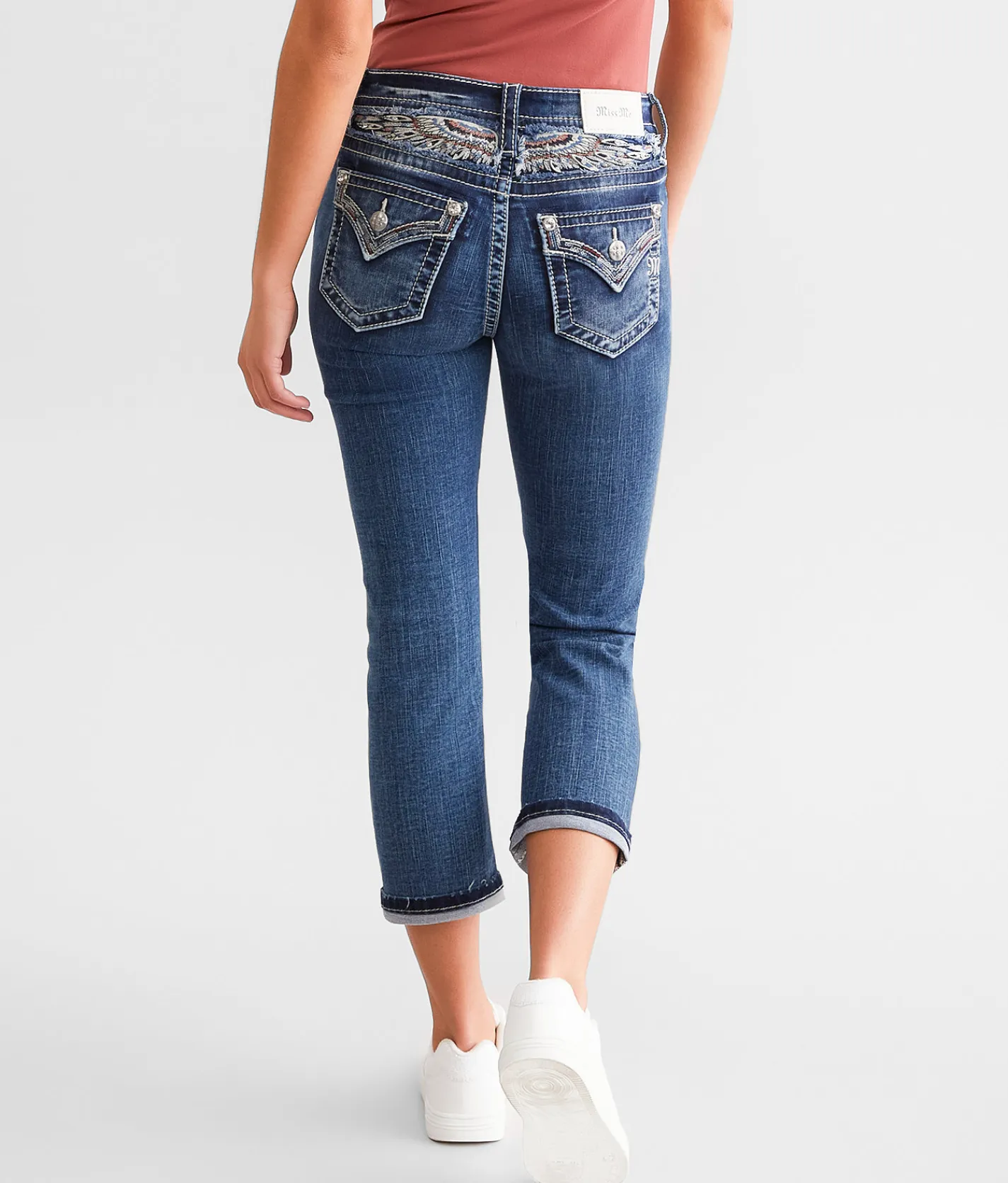 Jeans|Bottoms | Miss Me Mid-Rise Stretch Capri Jean K1075B