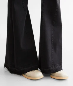 KanCan Signature Mid-Rise Super Flare Stretch Jean Black Clearance