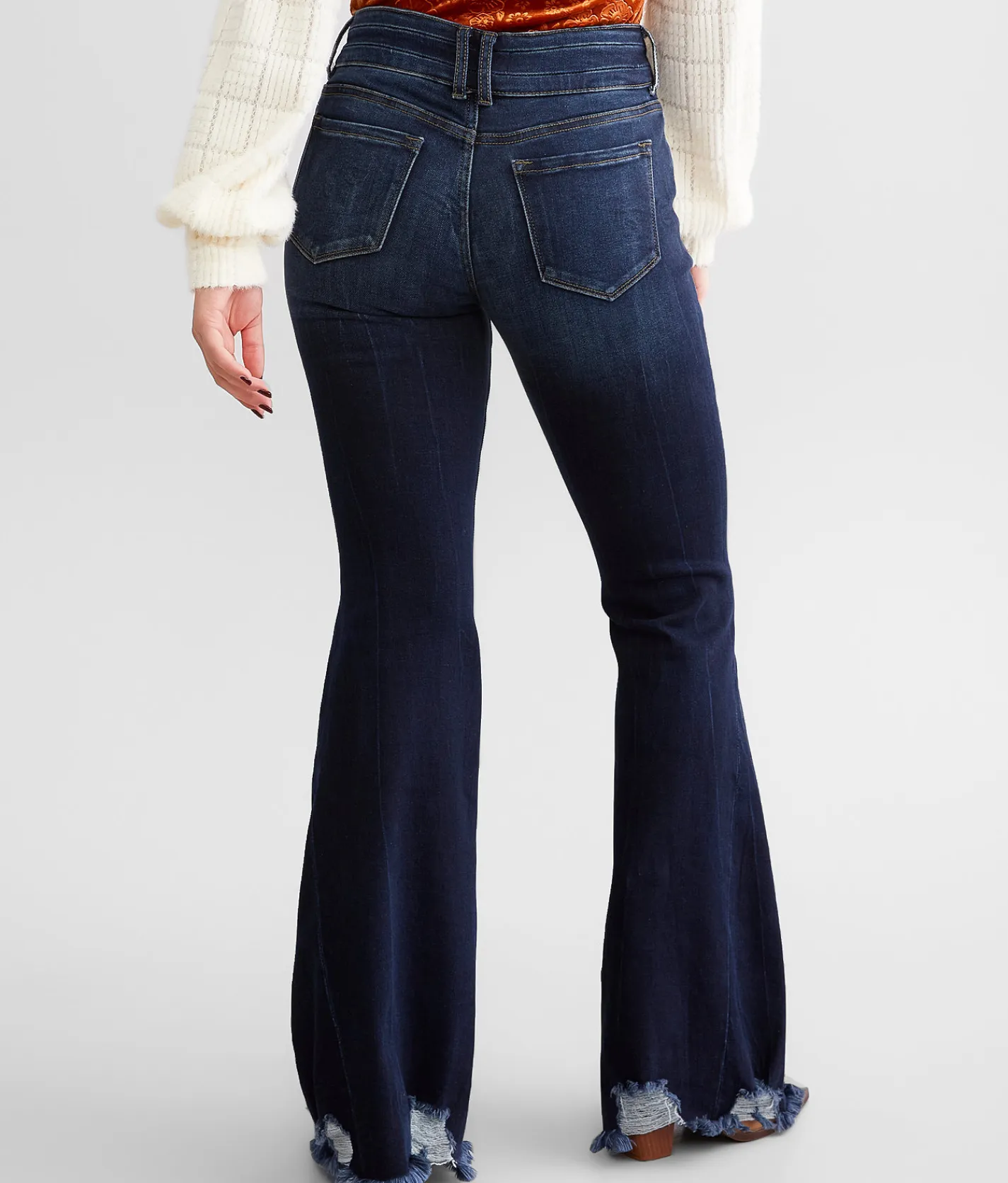 KanCan Signature Mid-Rise Super Flare Stretch Jean Pam Clearance