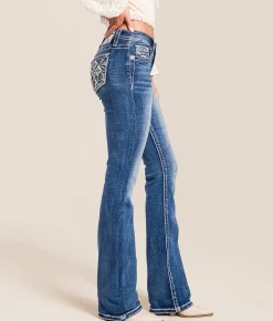 Jeans|Bottoms | Miss Me Mid-Rise Tailored Boot Stretch Jean K1530