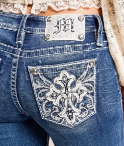 Jeans|Bottoms | Miss Me Mid-Rise Tailored Boot Stretch Jean K1530