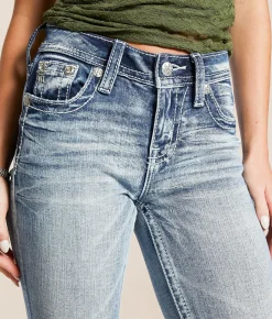 Miss Me Mid-Rise Tailored Boot Stretch Jean M1076 Clearance