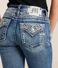 Miss Me Mid-Rise Tailored Boot Stretch Jean K1432 Hot
