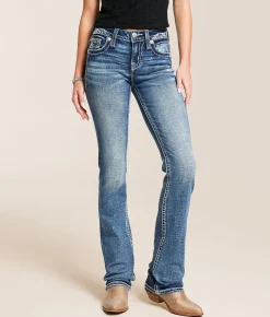 Miss Me Mid-Rise Tailored Boot Stretch Jean K1432 Hot