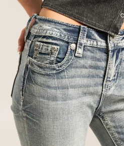 Miss Me Mid-Rise Tailored Boot Stretch Jean M1077B Sale