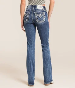 Jeans|Bottoms | Miss Me Mid-Rise Tailored Boot Stretch Jean K1483