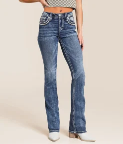 Jeans|Bottoms | Miss Me Mid-Rise Tailored Boot Stretch Jean K1483
