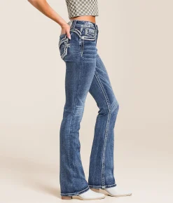 Jeans|Bottoms | Miss Me Mid-Rise Tailored Boot Stretch Jean K1483