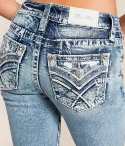 Jeans|Bottoms | Miss Me Mid-Rise Tailored Boot Stretch Jean M1015